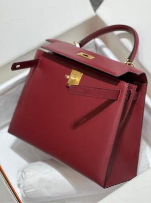 wholesale quality hermes kelly 28 sellier rouge h swift ghw